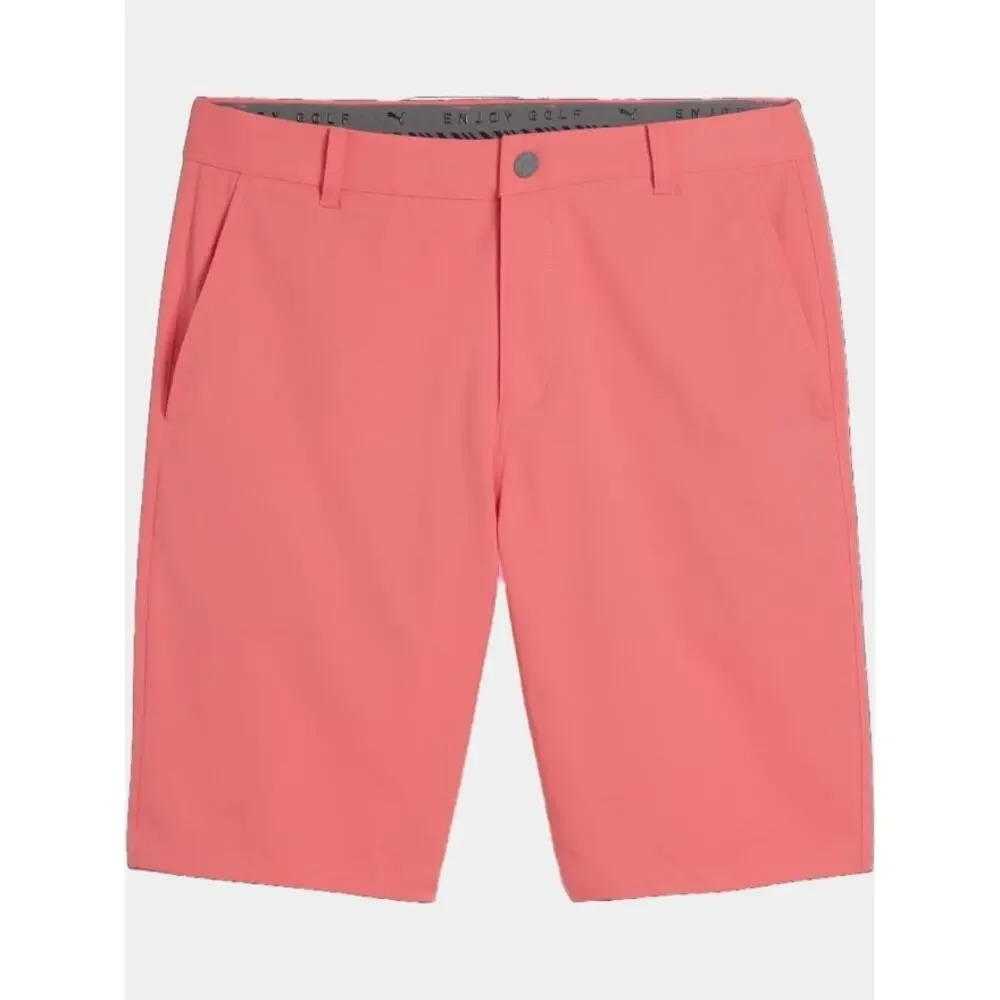 Puma NWT Dealer 10” Shorts Golf Coral Peach Men’s Sz 28 Active Athletic